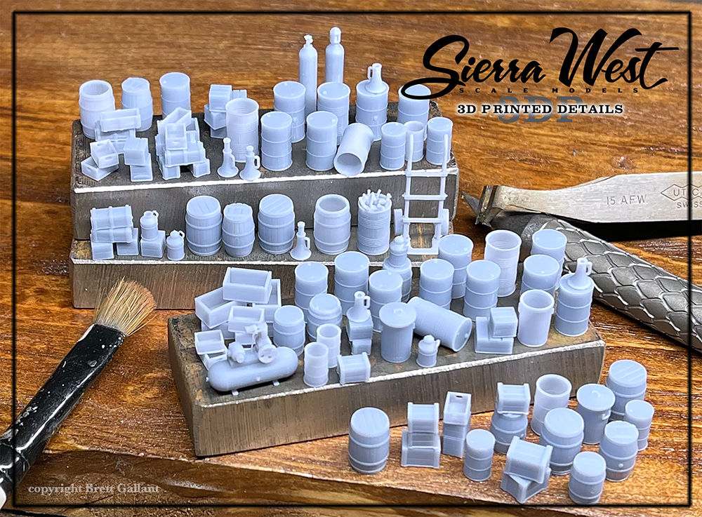 SierraWest Scale Models 3D Printed Sets