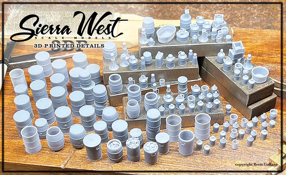 SierraWest Scale Models 3D Printed Sets