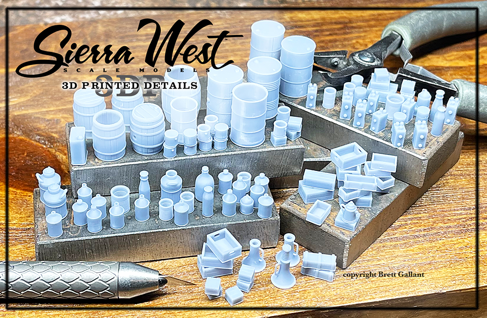 SierraWest Scale Models 3D Printed Sets